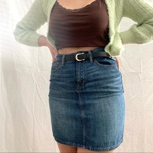 gap dark wash denim skirt👼🏼✨